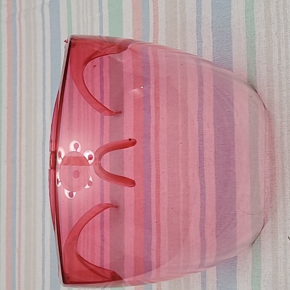 Pink Transparent Visor Shield